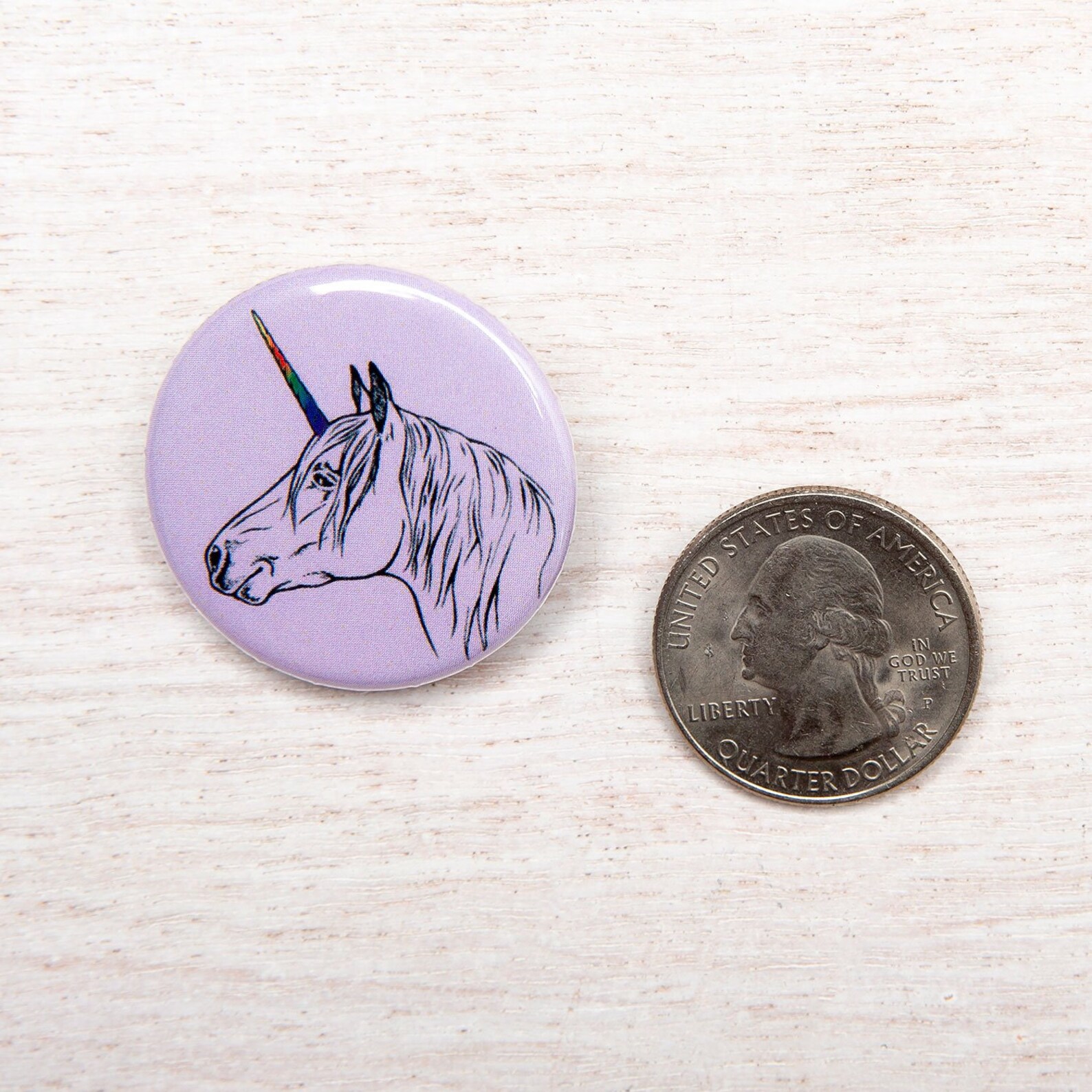 Unicorn Button Pin Etsy