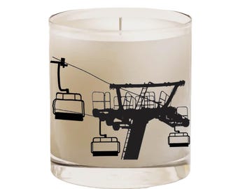 Slightly Irregular Ski Lift Soy Candle