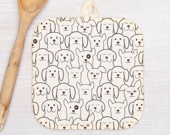 Dog Gift - Dog Pot Holder - Dog Lover Gift - Dog Housewarming Gift - Dog Kitchen - Dog Lover Birthday - Dog Birthday Gift