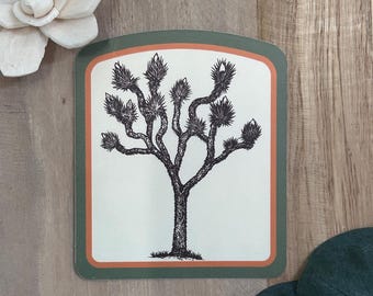 Joshua Tree Sticker: Desert Cactus Vinyl Decal for Water Bottles