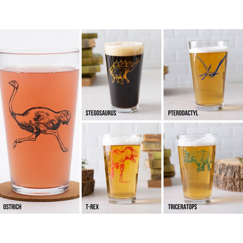 Mix or Match Pint Glasses Beer Glasses Set of 6 Gifts for Men image 4