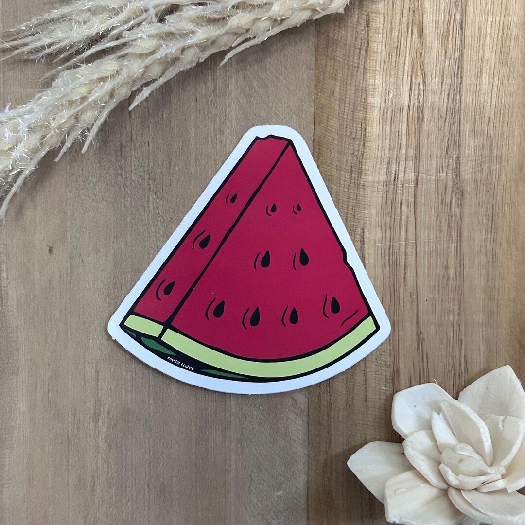 Watermelon Sticker - Waterproof & Scratch Proof Food Decals - Etsy