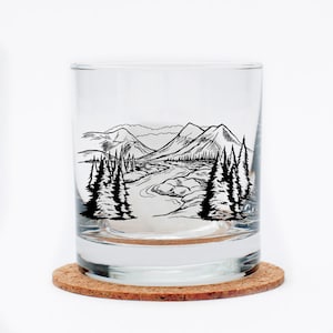 VENTE ! Verre Roches Montagnes Légèrement Irrégulières