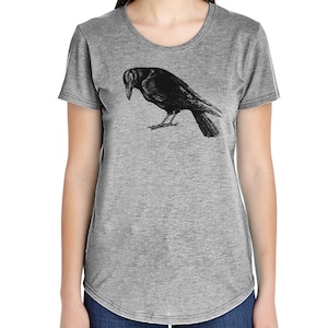 SALE! Discontinued Crow Shirt - Raven - Bird - Garden - Nature - Birdwatchers - Women&#39;s T-Shirt - Ladies