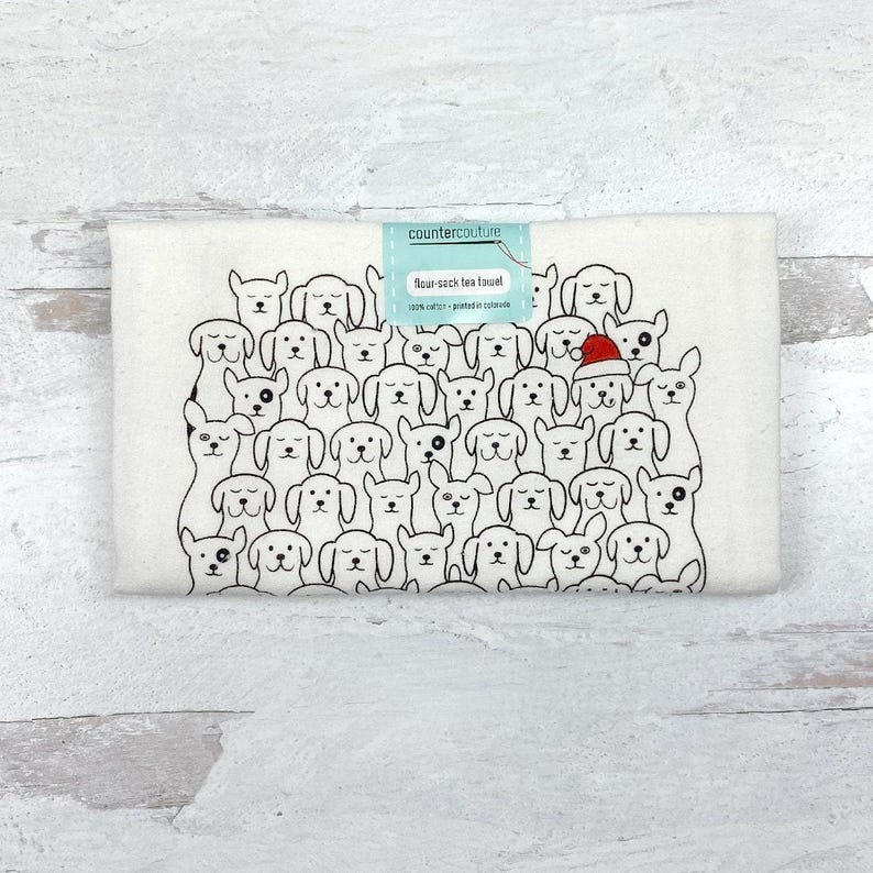 Counter Couture Santa Dogs Tea Towel - Thumbnail 4