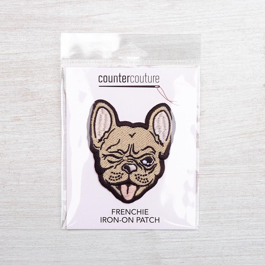 French Bulldog Patches On Clothes A-level Washable oil Watercolor