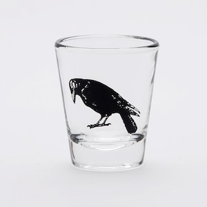 SALE! Slightly Irregular Crow Shot Glass