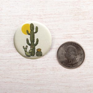 Przypinka z kaktusa Saguaro: styl pustynny (1,25 cala)