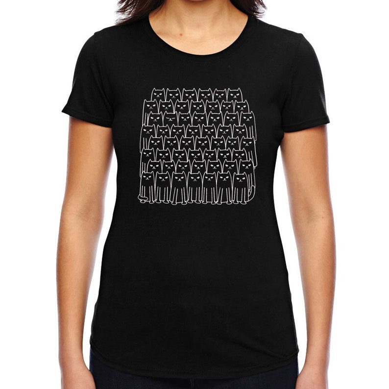 Womens Cats Shirt Kitty Tee Shirt Women's Shirt Cats Etsy
