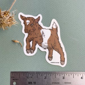 Baby Goat Sticker - Baby Goat Decal - Farm Animal Sticker - Cute Sticker - Cute Baby Animal Sticker
