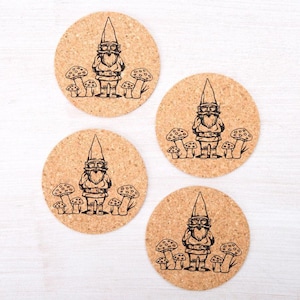 Gnome Cork Coasters