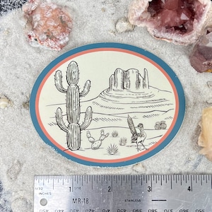 Desert Vinyl Sticker - Western Landscape Decal