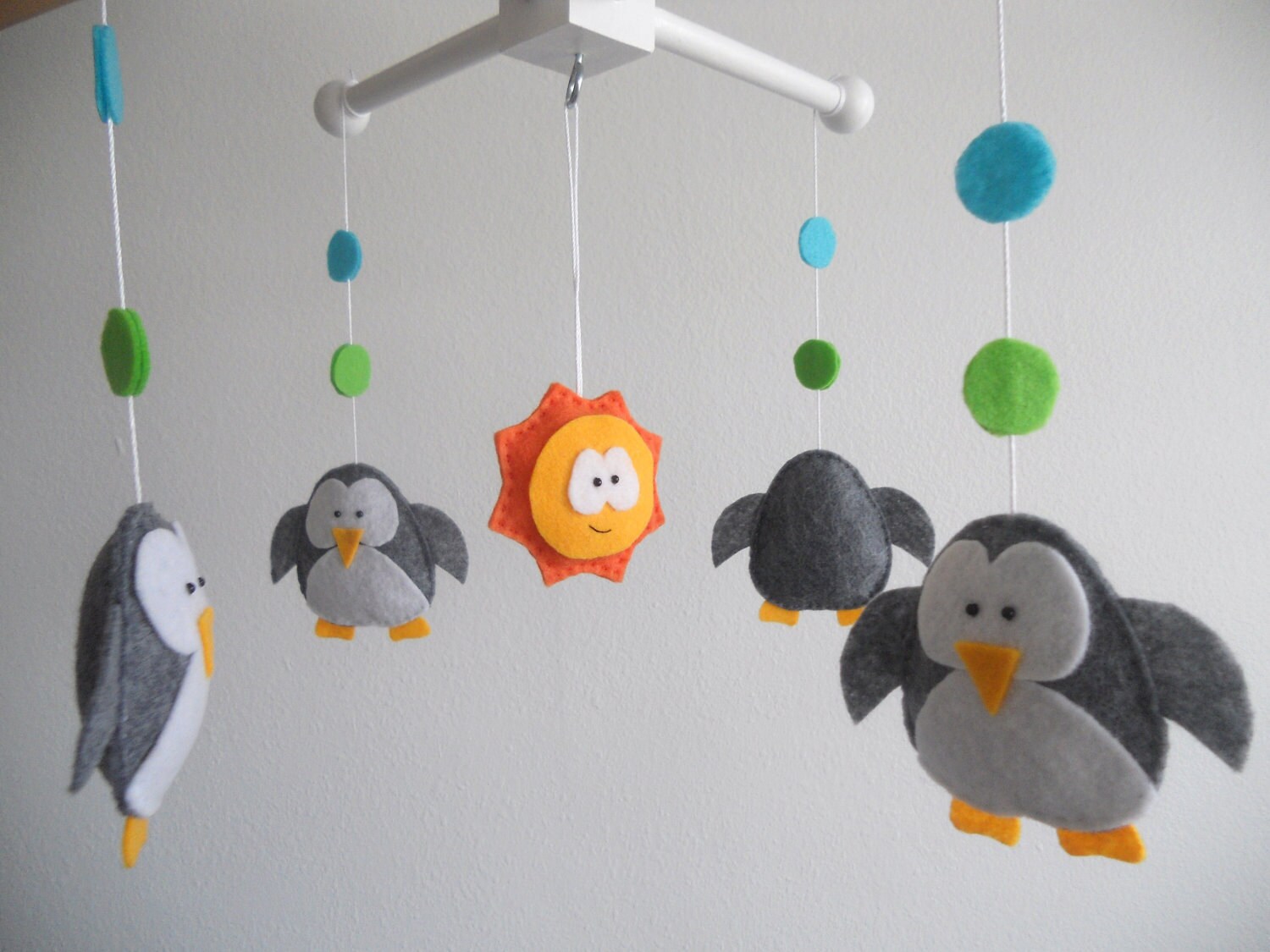 Baby Crib MobilePenguins Mobilecustom Made Mobile Etsy