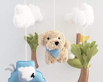 Handmade Golf Nursery Mobile – Custom Dog Pet Mobile