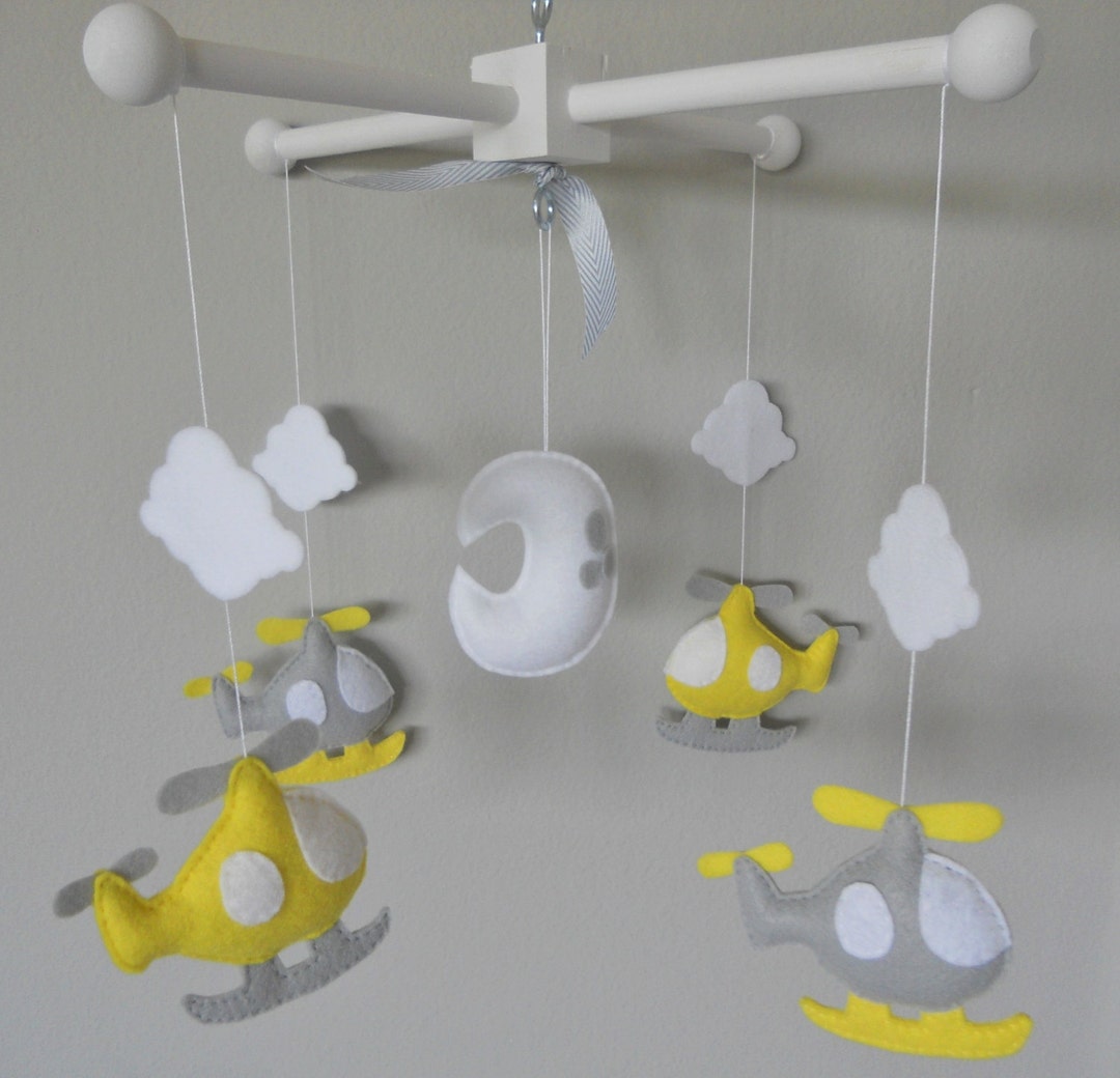 Baby Crib Mobileairplanes and Helicopters Mobilecustom Made Etsy