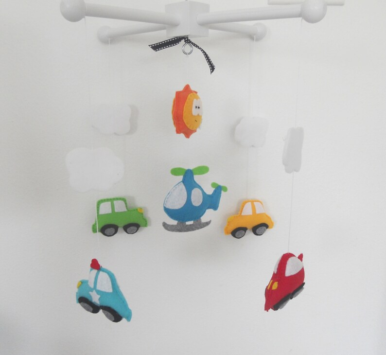 Baby Crib Mobilecars and Helicopter Mobilecustom Made Etsy