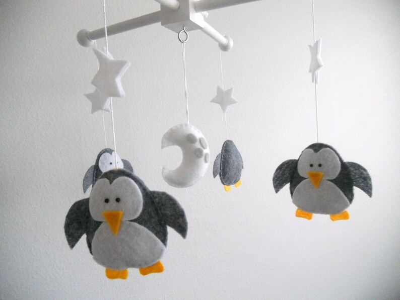 penguin crib mobile