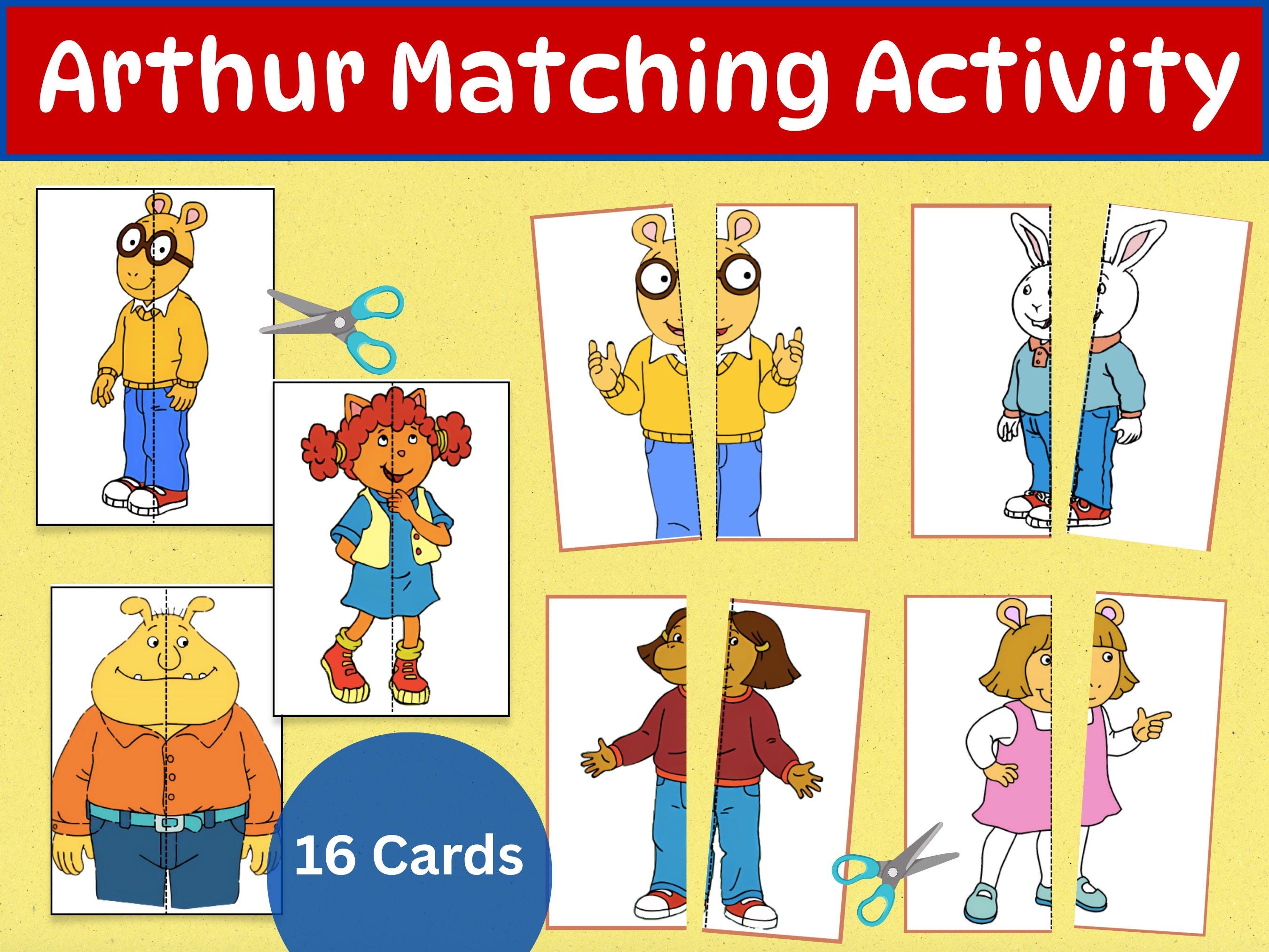 Arthur Instruments Match Arthur Matching Game | Printable Learning Activity (PDF & PNG) - Etsy