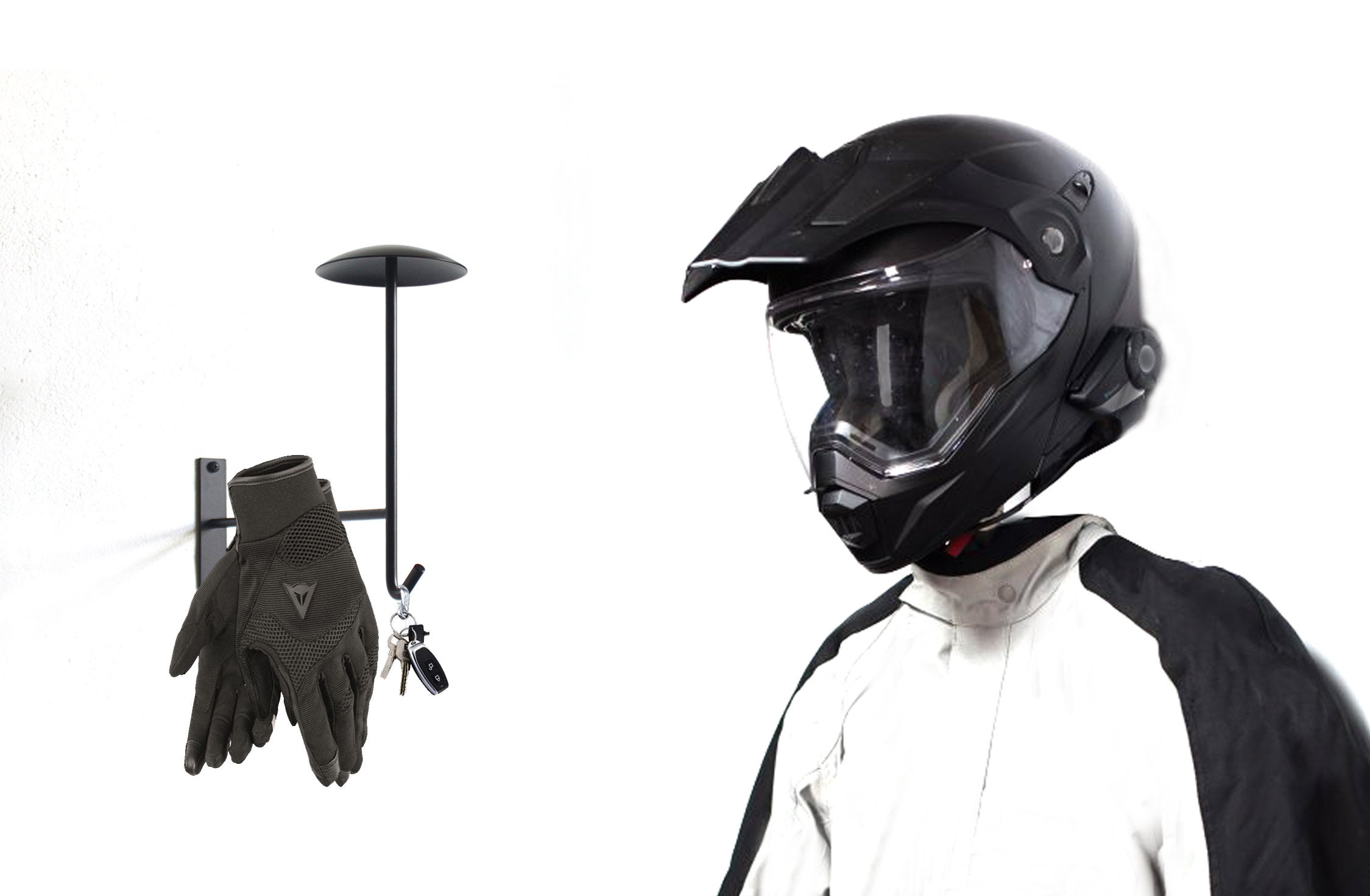 Porta Casco Shkalacar Per Moto, Supporto Per Casco Con Rotazione