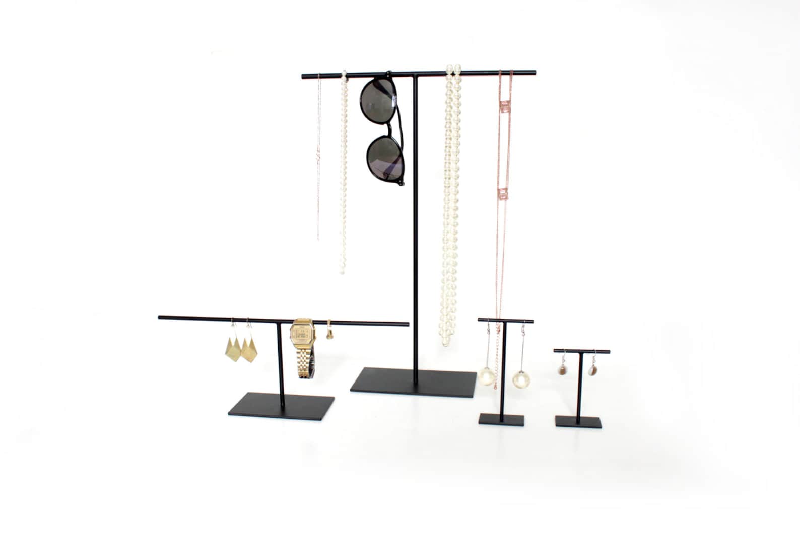 Necklace stand Jewellery Stand Gold color Jewellery Display Etsy