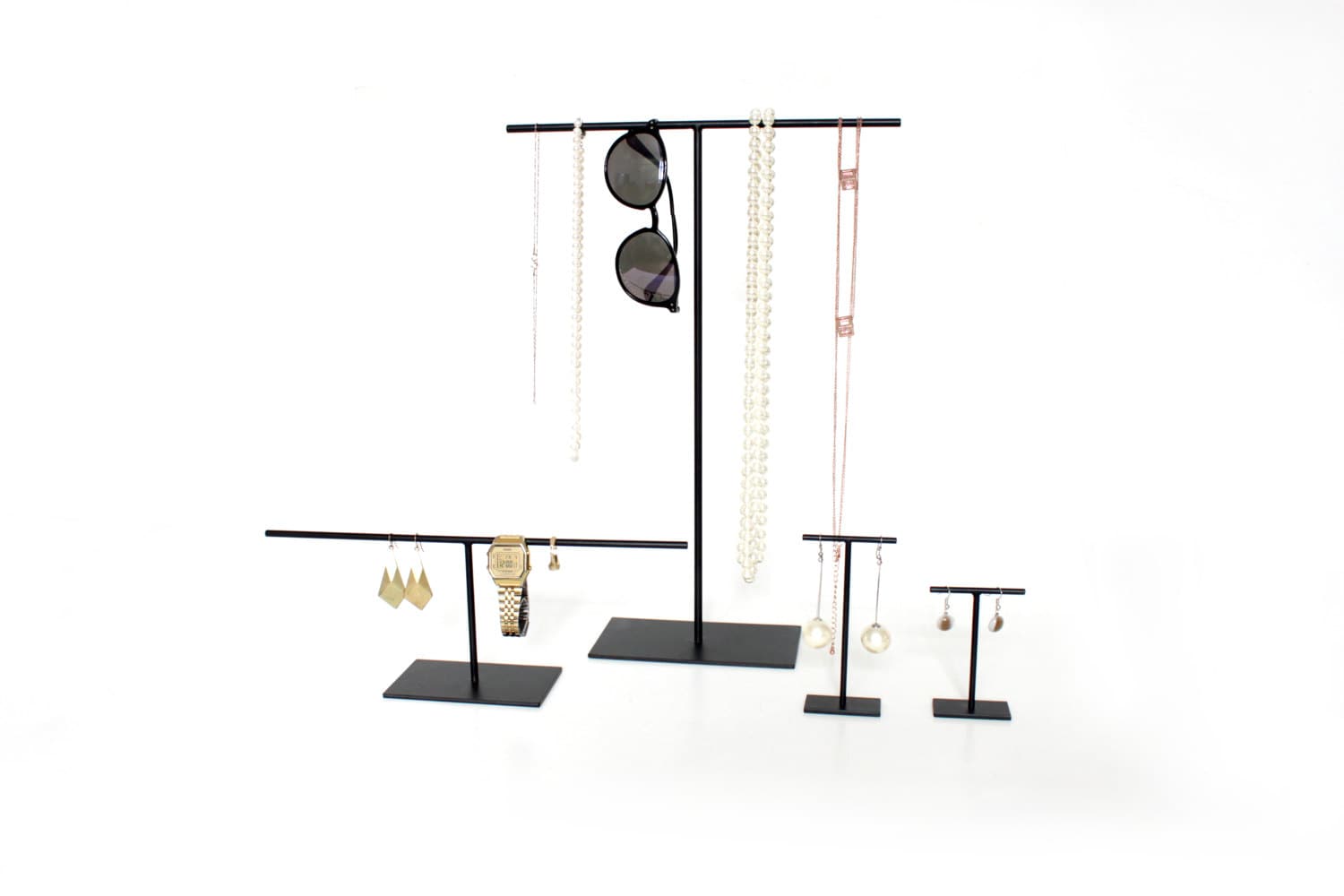 Necklace Stand Jewellery Stand Gold Color Jewellery Display Etsy