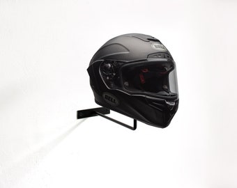 Steel Motorcycle Helmet Rack: Universal Bike Helmet Holder