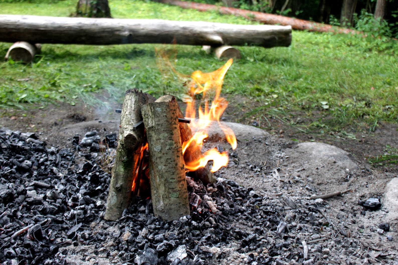 Metal Campfire Fire Pit Stand Campfire Stand Firepit Tripod Etsy