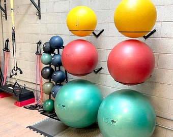 Bosu Ball Threan Inch Yoga Ball Holder Metal Wall Mounted