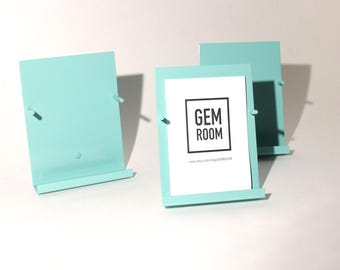 NEW Custom size & color Brochure Pamphlet Holder- Minimalist metal stand- postcard display