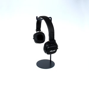 Minimalist headphone stand, steel headphone stand