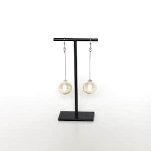 Présentoir suspendu pour boucles d'oreilles longues, soudé et de couleur noire - porte-accessoires pour bijoux