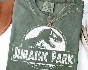 Comfort Colors® Jurassic Park Shirt, Vintage Dinosaur Tee, Retro Movie Graphic Tee, Jurassic Park Fan Gift, 90s Dino T-shirt