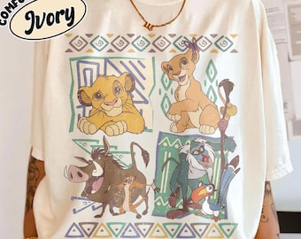 Comfort Colors Retro 90s Lion King Simba & Timon Shirt, Vintage Hakuna Matata Tee, Disneyland Trip Shirt, Disney Family Matching Lion King