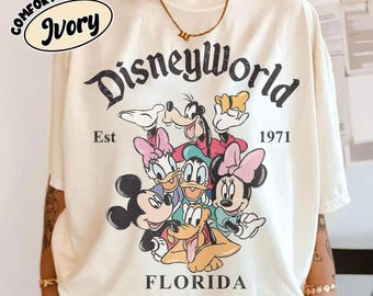 Vintage Disneyworld Florida Shirts, DisneyWorld Est 1971 Shirt, Mickey And Friends Tee, Disney Vacation Shirt, Disney Family Trip 2026 Shirt