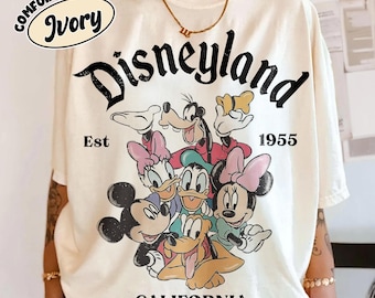 Vintage Disneyland California Shirts, Disneyland Est 1955 Shirt, Mickey And Friends Shirt, Disney Vacation Shirt, Disney Family Trip Shirts