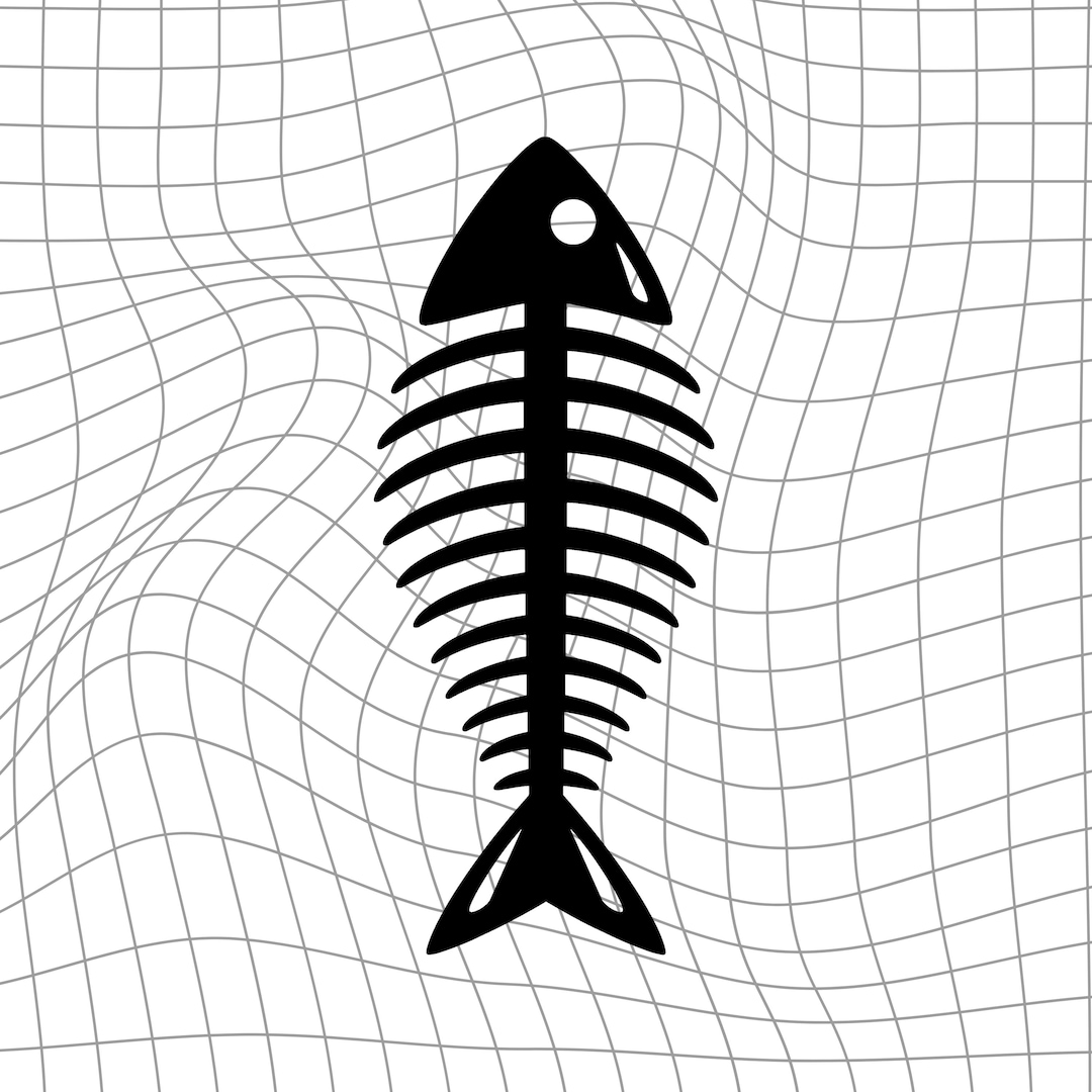 Fish Bone Svg Png Eps, Skeleton Fish Svg,fish Png, Fish Clipart ...