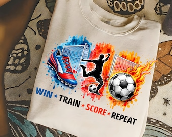 Soccer PNG Tshirt design, Trendy Brushstroke PNG, Eat Sleep Soccer Instant Download, Soccer Lover PNG T-Shirt Design Game Day Vibes Tee