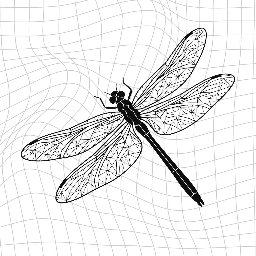 Dragonfly in Flight SVG PNG | Nature-inspired Digital Download for ...