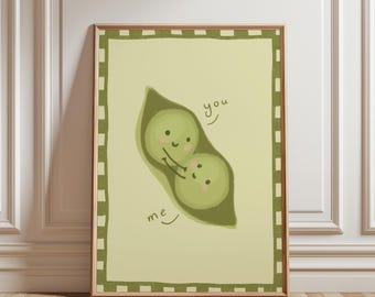 Peas in a Pod - Nursery Wall Art | Digital Download | Printable Kids Room Decor