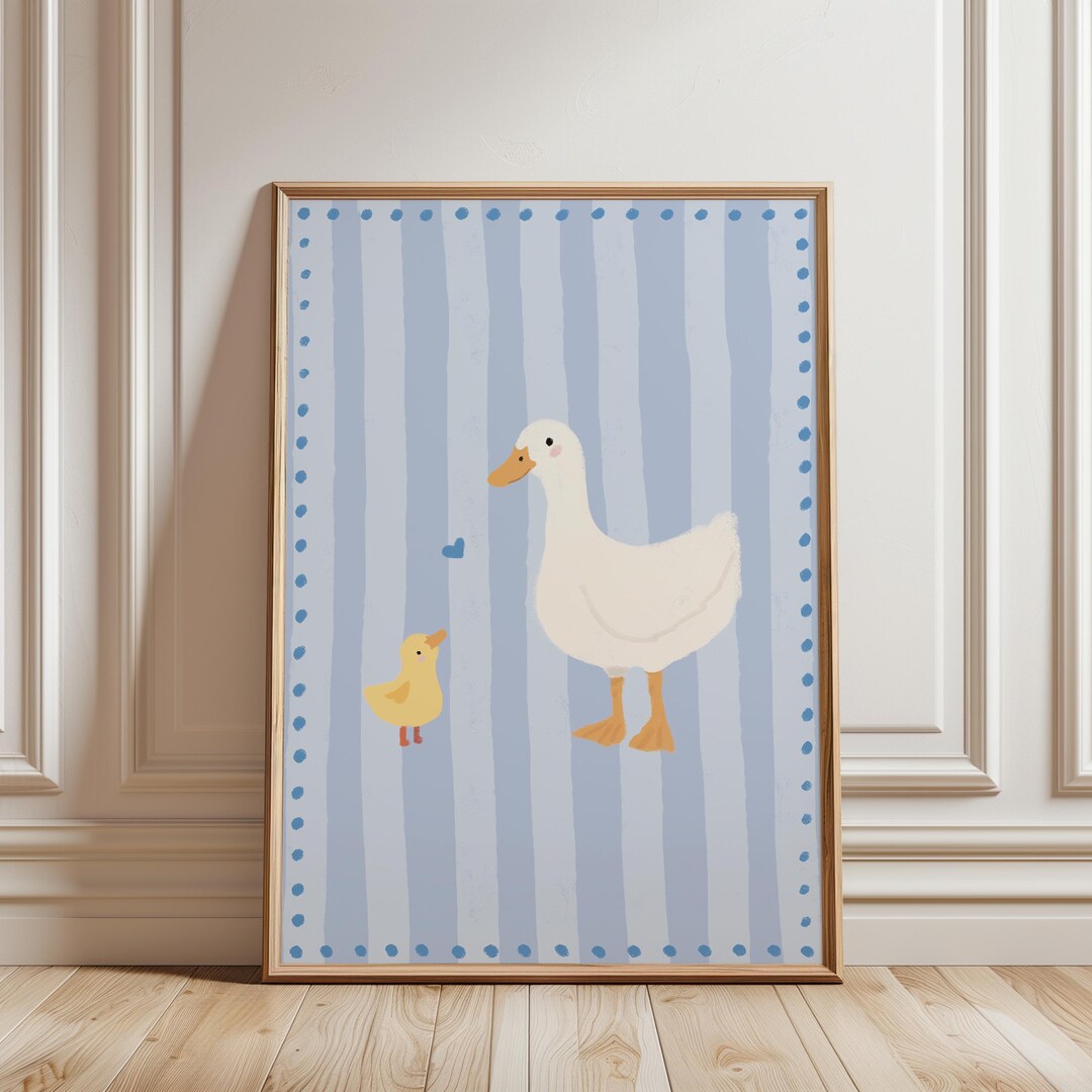 Duck and Duckling - Nursery Wall Art | Digital Download | Printable ...