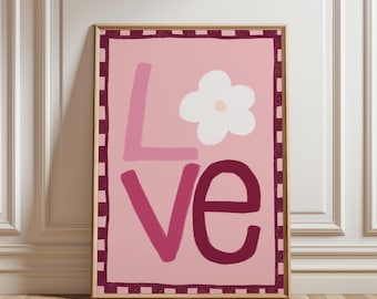 Love Print - Nursery Wall Art | Digital Download | Printable Kids Room Decor