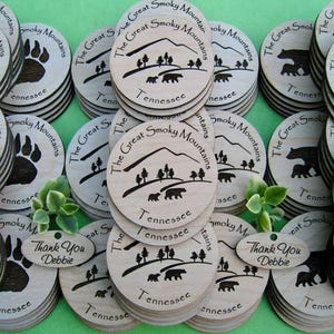 Laser Engraved Birch Ply Wood Tags set of 50 画像 5