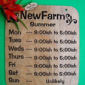 Store Hours Sign image 8