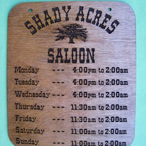 Store Hours Sign image 2