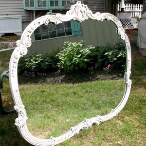 Reserved for Rochelle....Ornate Vintage Mirror - Shabby Chic Painted Furniture