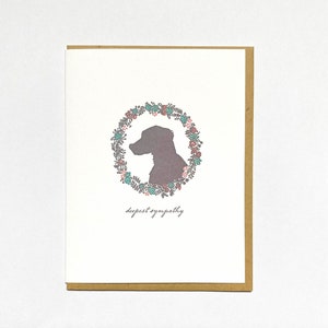 Plus sincères condoléances - Carte de perte de chien, animal de compagnie - Rainbow Bridge
