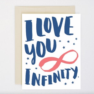 NEON This I Love You Infinity - Jeu de mots symbole de l'infini Saint-Valentin et carte d'amour - Amour et amitié - Palentines, Galentines, amoureux de la science