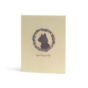 Plus sincères condoléances - Perte de chat, carte de perte d'animal de compagnie - Rainbow Bridge