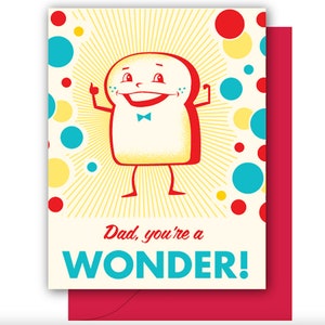 Papa, tu es une merveille - Carte humour drôle pour la fête des pères
