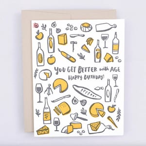 Je wordt beter met de jaren: van harte gefeliciteerd met je verjaardag! Ouder worden als goede wijn, rijpen als een gerijpte woordspeling